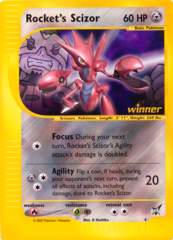 Rocket's Scizor #4 JUMBO OVERSIZED Non-Holo Promo Card - Best of Game